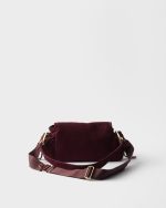 Prada Explore medium suede shoulder bag with flap - Image 3